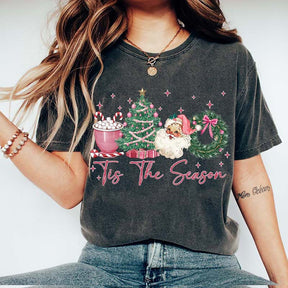 Tis The Season Retro Christmas Girly T-Shirt