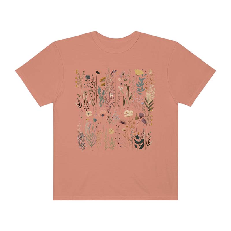 Pastel Floral Nature Garden Lover Gift T-Shirt