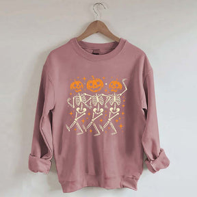 Pumpkin Skeleton Halloween Sweatshirt