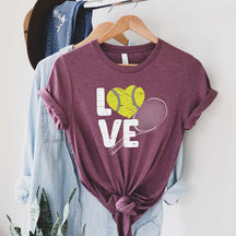 Tennis Love Sports Mom T-Shirt