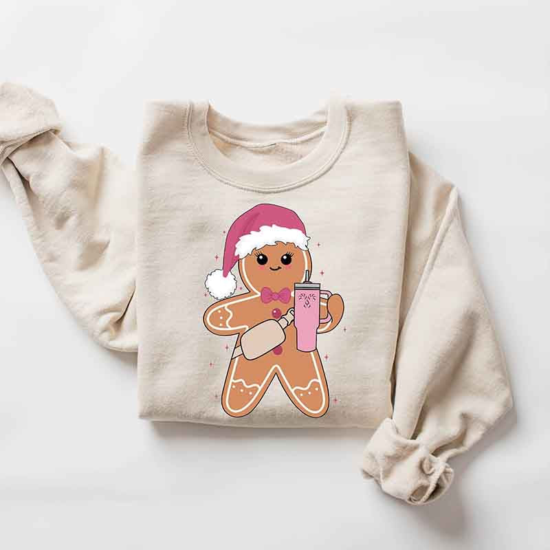 Cute Gingerbread Cookie Drink Sweatshirt