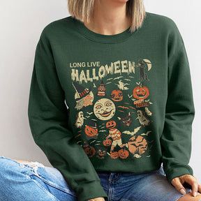 Retro Halloween Vintage Long Live Sweatshirt