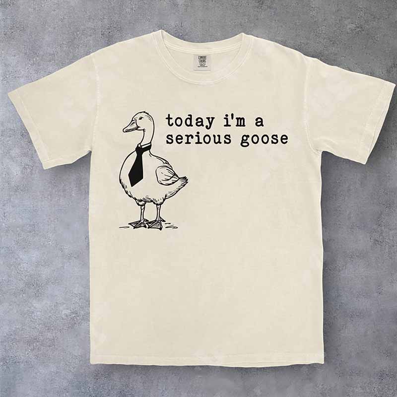 Funny Silly Today I'm a Serious Goose T-Shirt