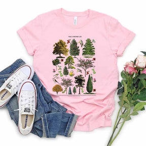 Blooming Trees Botanical Aesthetic illustration T-Shirt