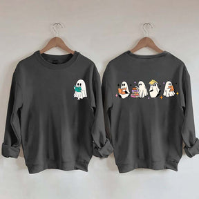 Little Ghosts Reading Books Sweatshirt