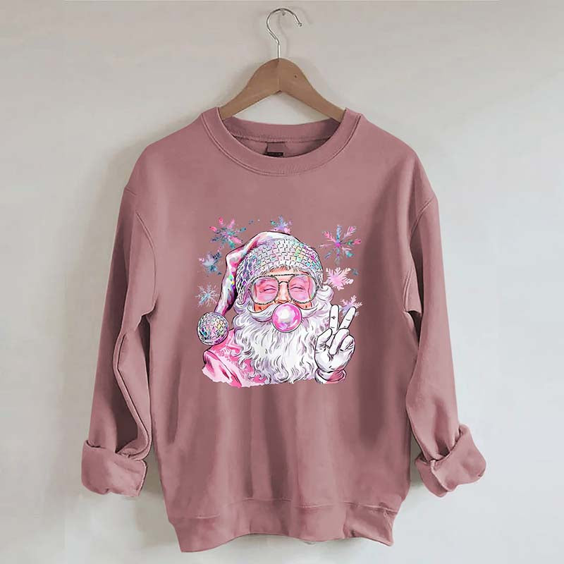 Santa Christmas Blowing Bubble Sweatshirt