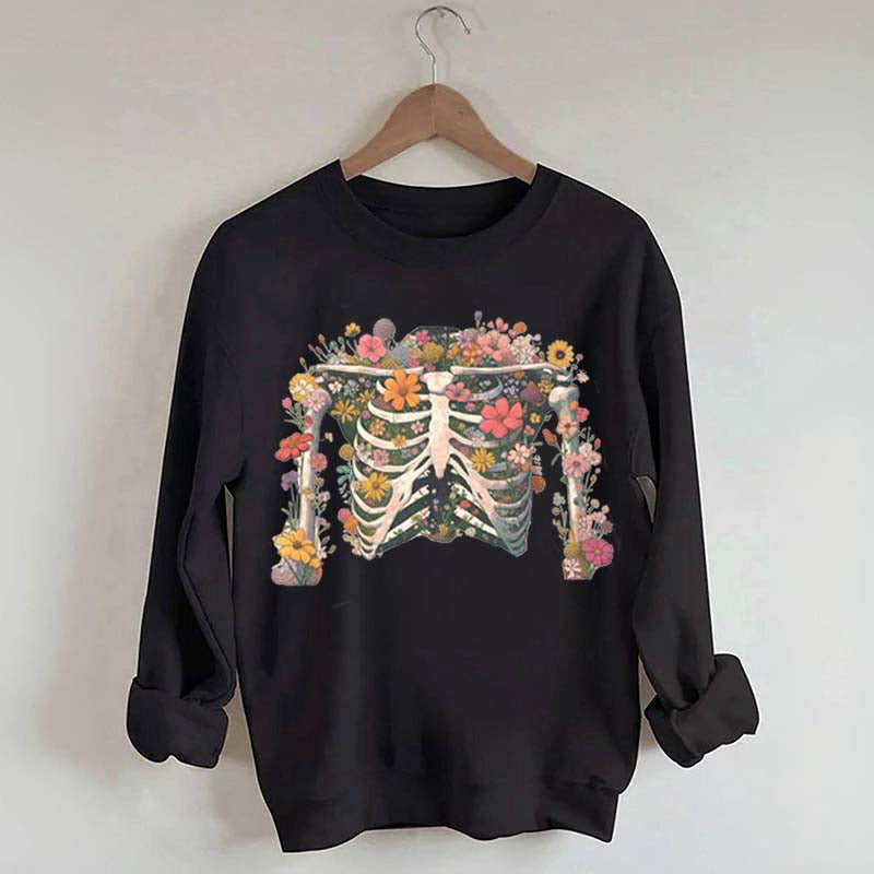 Rib Cage Cottagecore Wildflower Sweatshirt