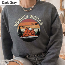 Wander Woman Hiking Outdoorsy Sweatshirt