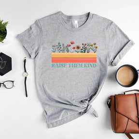 Raise Them Kind Floral Mama T-Shirt