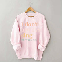 Funny Music Lover Singing Karaoke Sweatshirt