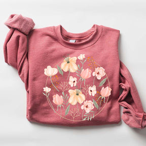 Wildflowers Floral Lover Ladies Sweatshirt