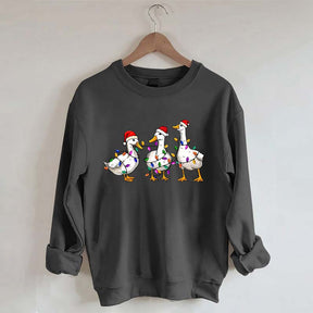 Christmas Duck Merry Bright Sweatshirt