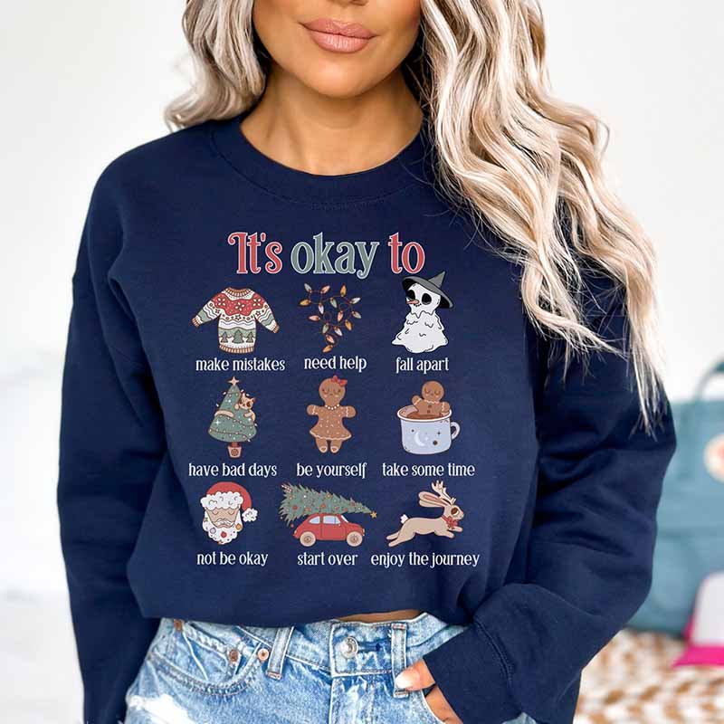 Mental health Christmas Sweatshirt