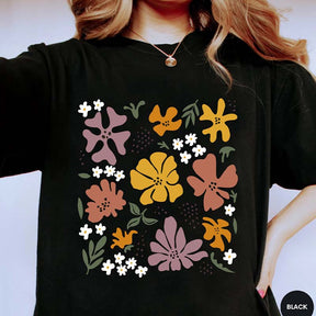 Retro Flower Hippie Floral T-Shirt