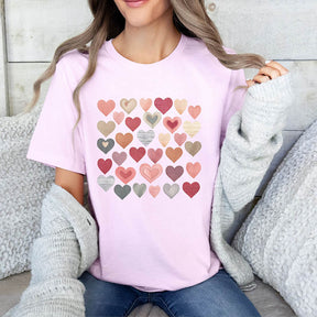 Vintage Hearts Valentines Love T-Shirt