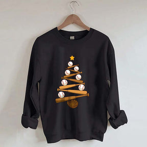 Baseball Christmas Tree Sweatshirt