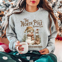 North Pole Book Club Snowman Sweatshirt