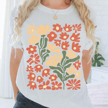 Abstract Flower Botanical T-Shirt