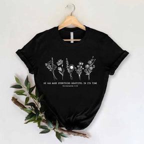 Wild Flowers Scripture Floral T-Shirt