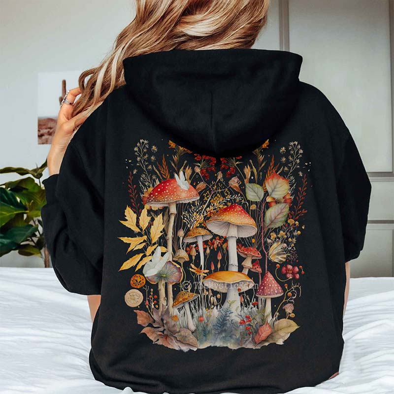 Boho Mushroom Cottagecore Hoodie