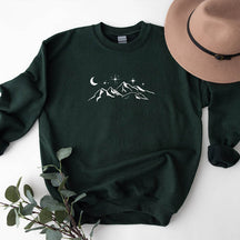 Mountain Moon and Stars Sweatshirt