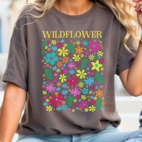 Bright Pastel Flowers Boho T-Shirt