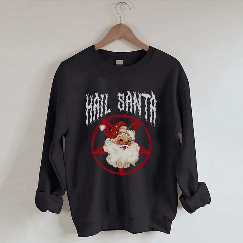 Hail Santa Goth Christmas Sweatshirt