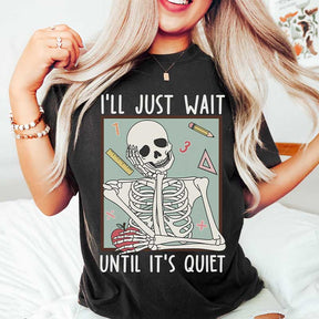 Funny Teacher Skeleton Halloween T-Shirt