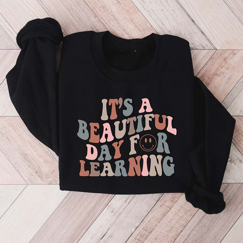 Teacher Smile Face Retro Sweatshirt