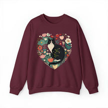 Floral Tuxedo Cat Sweatshirt