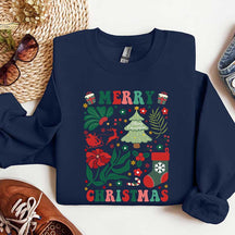 Cute Merry Christmas Holiday Sweatshirt