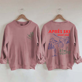 Vintage Inspired Apres Ski Social Club Sweatshirt