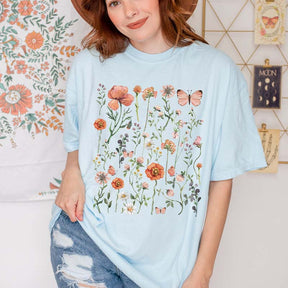 Boho Vintage Wildflower Plant Gift T-Shirt