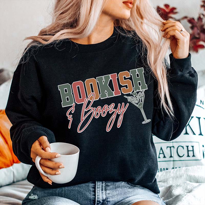 Bookish Martini Boozy Sweatshirt