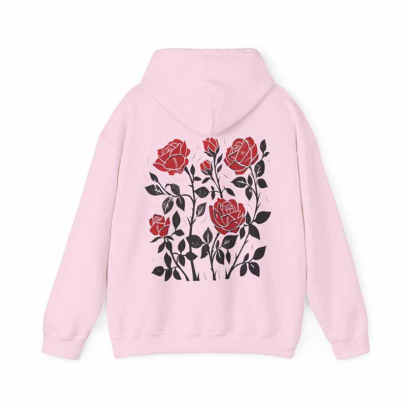 Rose Floral Hoodie