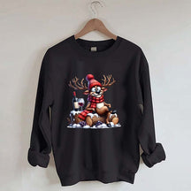 Funny Christmas Reindeer Sweatshirt