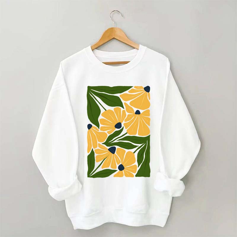 Flower Market Colorful Abstract Botanical Sweatshirt