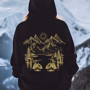 Nature Mountain Hiking Forest Core Hoodie