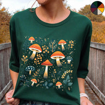 Colourful Mushroom Autumnal T-Shirt