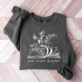 Floral One More Chapter Bookish Sweatshirt