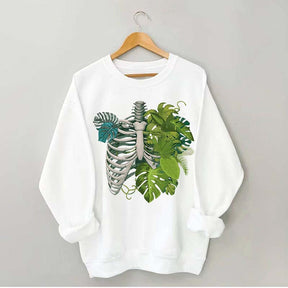 Skeleton Plant Body Sweatshirt