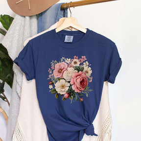 Boho Peony Flower T-Shirt