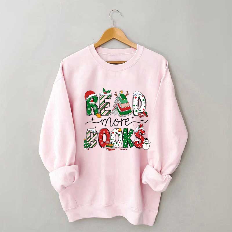 Christmas Reading Book Sweatshirt