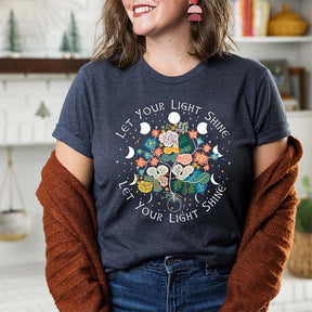 Boho Moon Wildflowers Gift for Her T-Shirt