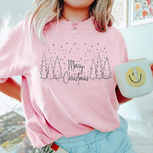 Cute Merry & Bright Christmas Tree T-Shirt