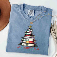 Christmas Books Tree Lover  T-Shirt