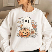 Retro Cute Floral Ghost Sweatshirt