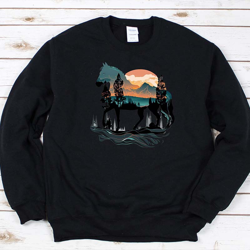 Cute Horse Rider Gift Sweatshirt