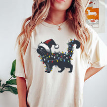 Cute Black Cat Christmas T-Shirt