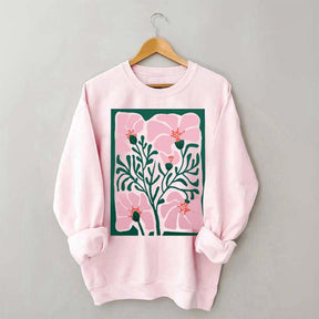 Bright Abstract Flower Botanical Sweatshirt